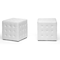 Baxton Studio Siskal White Modern Cube Ottoman, PK2 72-4037 - alternate 1